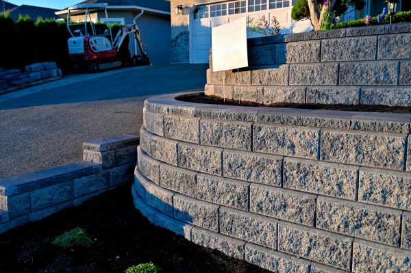 Stone Retaining Wall Repair in Wylie